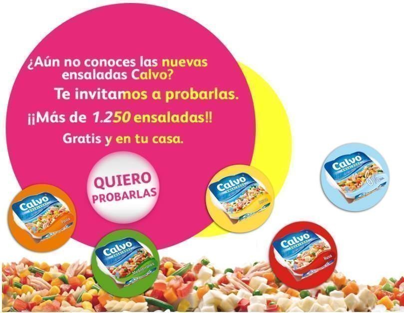 ensaladas calvo gratis
