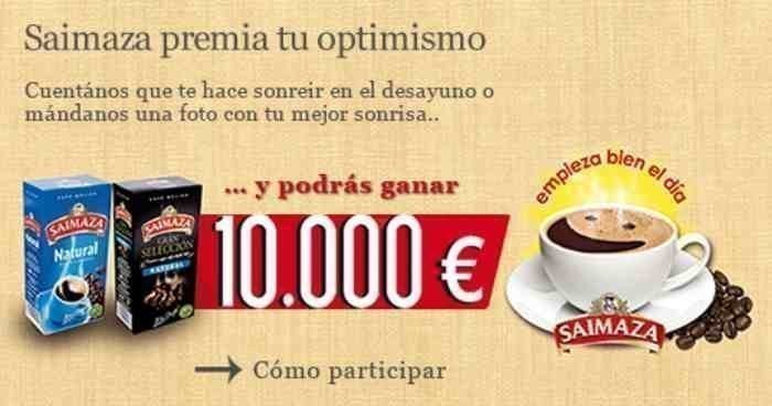 Promocion de cafe saimaza Tu mejor sonrisa