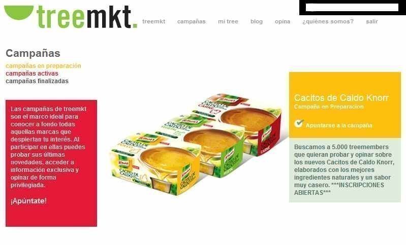 Muestras gratis Knorr