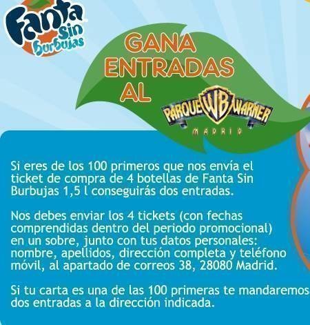 Entradas Gratis para el Parque Warner