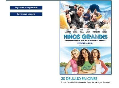 Promocion de la pelicula Niños Grandes