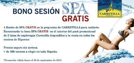Sesion gratis de SPA con Carretilla