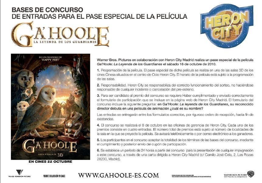 Entradas gratis para Ga hoole