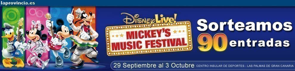 Sorteo de entradas para Disney Music