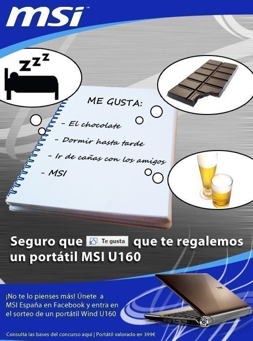 Sorteo de ordenadores portatiles MSI