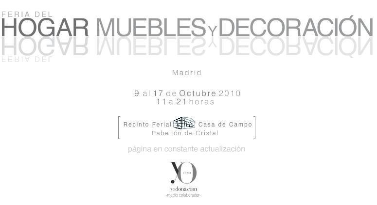 Entradas Gratis para la Feria del Hogar y Decoracion