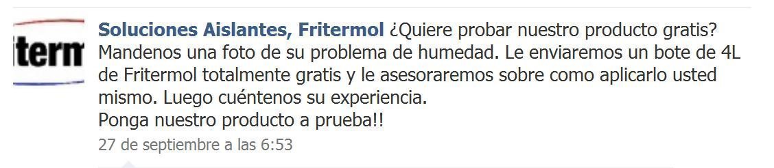 Muestras Gratis Fritermol