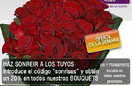 Cupones Descuento Comprar Flores online