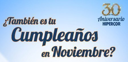 Promocion Cumpleaños de Hipercor