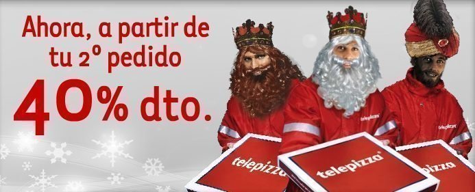 Promociones Reyes Magos en Telepizza