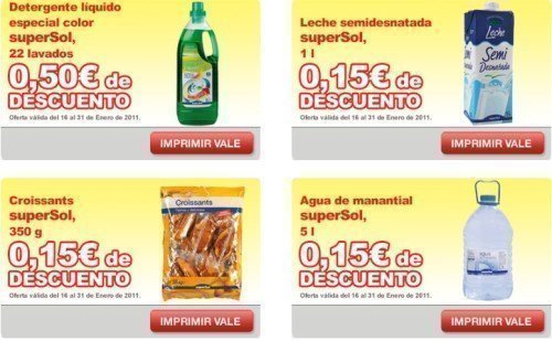 cupones descuento supermercados supersol