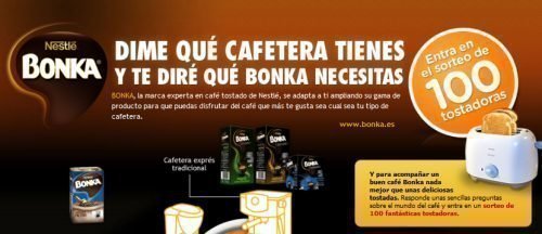 Sorteo de cafetera Bonka
