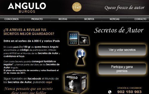 Concurso Secretos de Autor Queso ANGULO