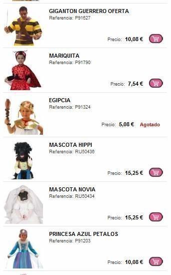 Oferta Disfraz Carnaval