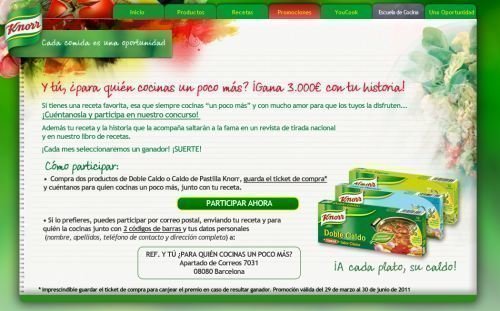 Concurso de Recetas Knorr