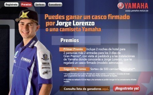 Sorteo de Yamaha y Jorge Lorenzo