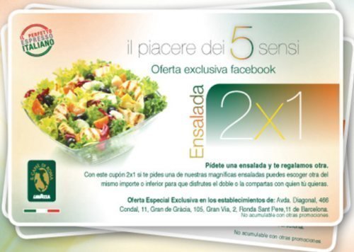 Cupones Descuento Il Caffe di Roma Ensaladas