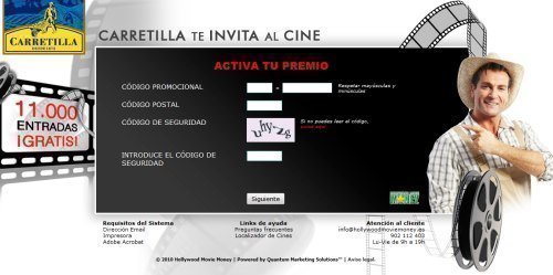 Entradas de Cine Gratis Carretilla
