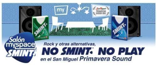 Promocion Smint San miguel Primavera Sound