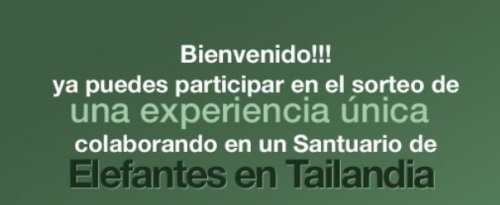Sorteo de viaje a Tailandia