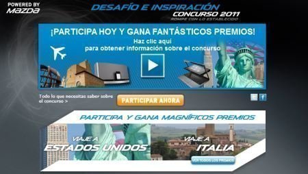 Sorteo de Mazda Gana un viaje a USA o Italia