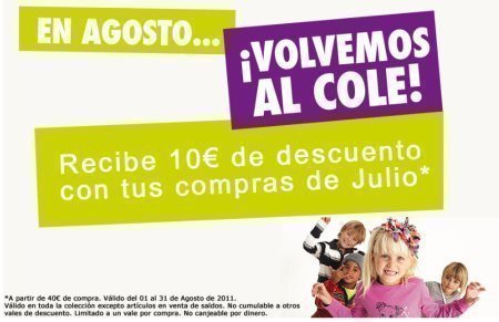Cupones Descuento Vuelta al Cole