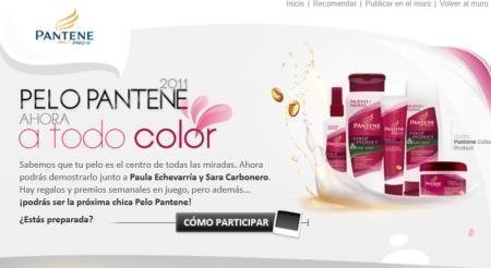 Sorteo de pantene en Facebook