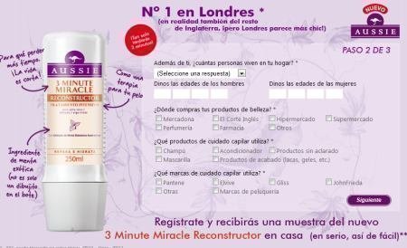 Formulario 2 para pedir muestras gratis