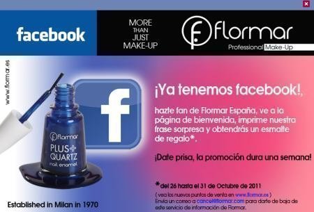 Muestras gratis esmalte de uñas Flormar