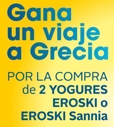 Sorteo de viaje a Grecia de Eroski