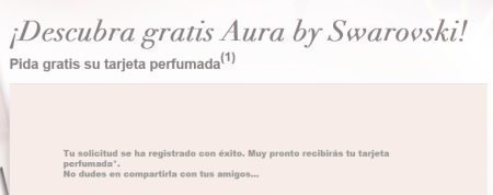 Muestras Gratuitas Aura Swarovski