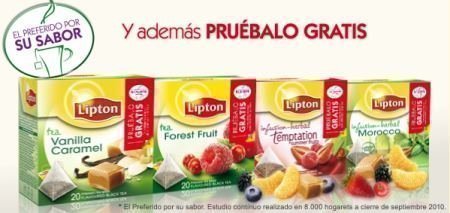 Muestras gratis Te Lipton