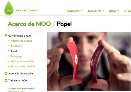 Muestras Gratuitas de papel Moo