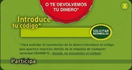 Reembolso de Granini