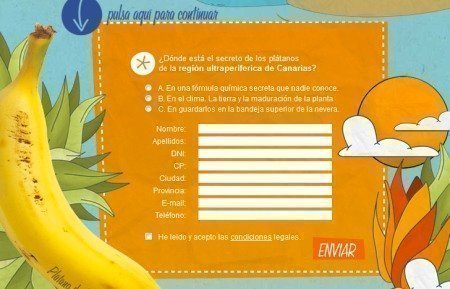 Regalos y Muestras Gratis platano de Canarias