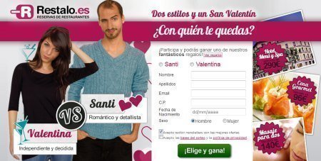Cena Gratis San Valentin
