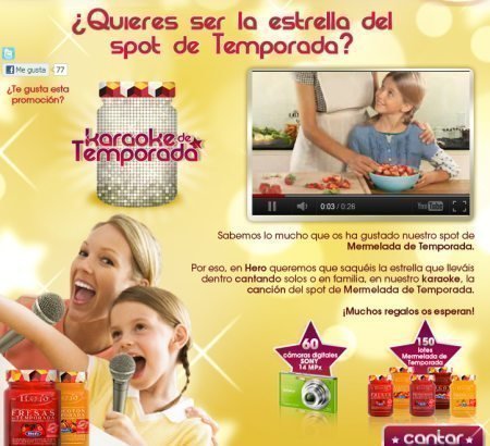 Concurso de karaoke Hero baby