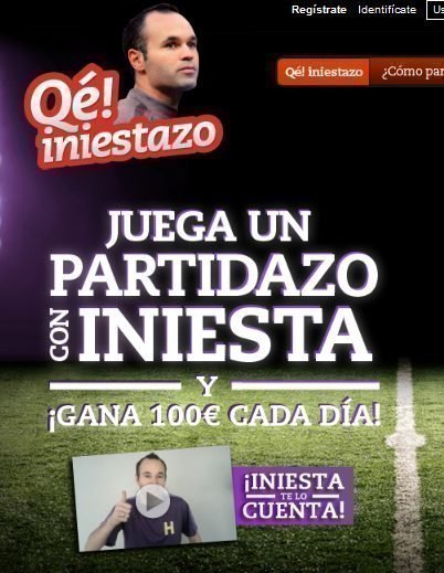 Sorteo de partido con Iniesta