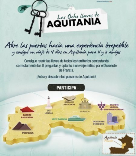 Sorteo de viaje a Aquitania