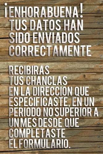 Chanclas gratis mancaroca