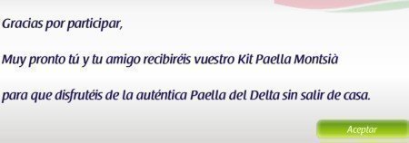 muestras gratis Montsia kit paella
