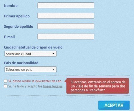 Sorteo de viaje a Frankfurt