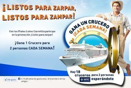Sorteo de viaje en Crucero Carretilla