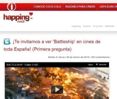Sorteo Gratis Happing de Coca Cola