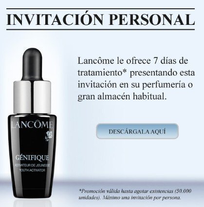 Muestras Gratis de Genifique de Lancome