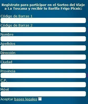 Regalos Gratis de Barilla