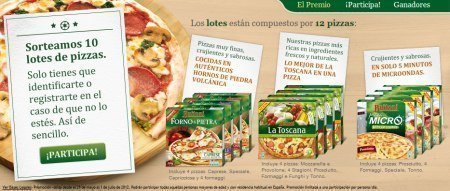 Sorteo de Pizzas Buitoni