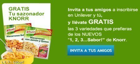 Muestras Gratis de Sazonadores Knorr