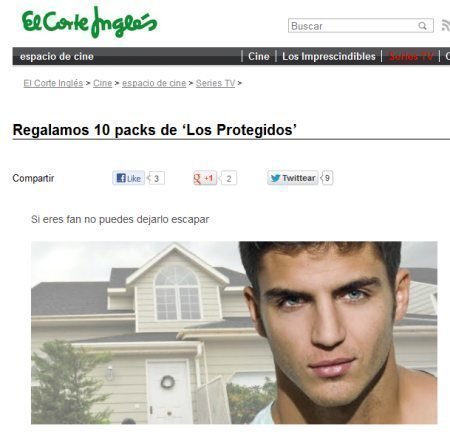 Sorteo de El Protegido de El Corte Ingles