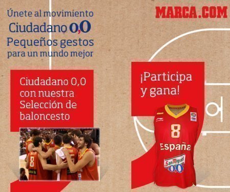Sorteo de camisetas de La Roja Baloncesto de Marca.com